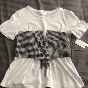 Nordstrom Tee shirt with built in vest